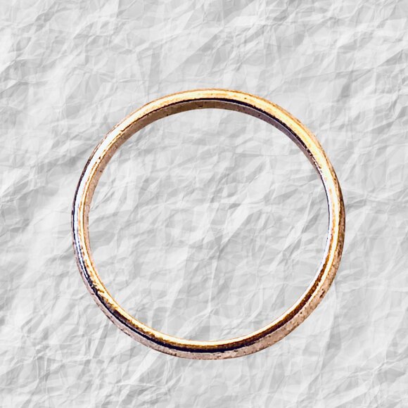 Sterling Silver Smooth Thin Band Ring Size 8 - Picture 9 of 15